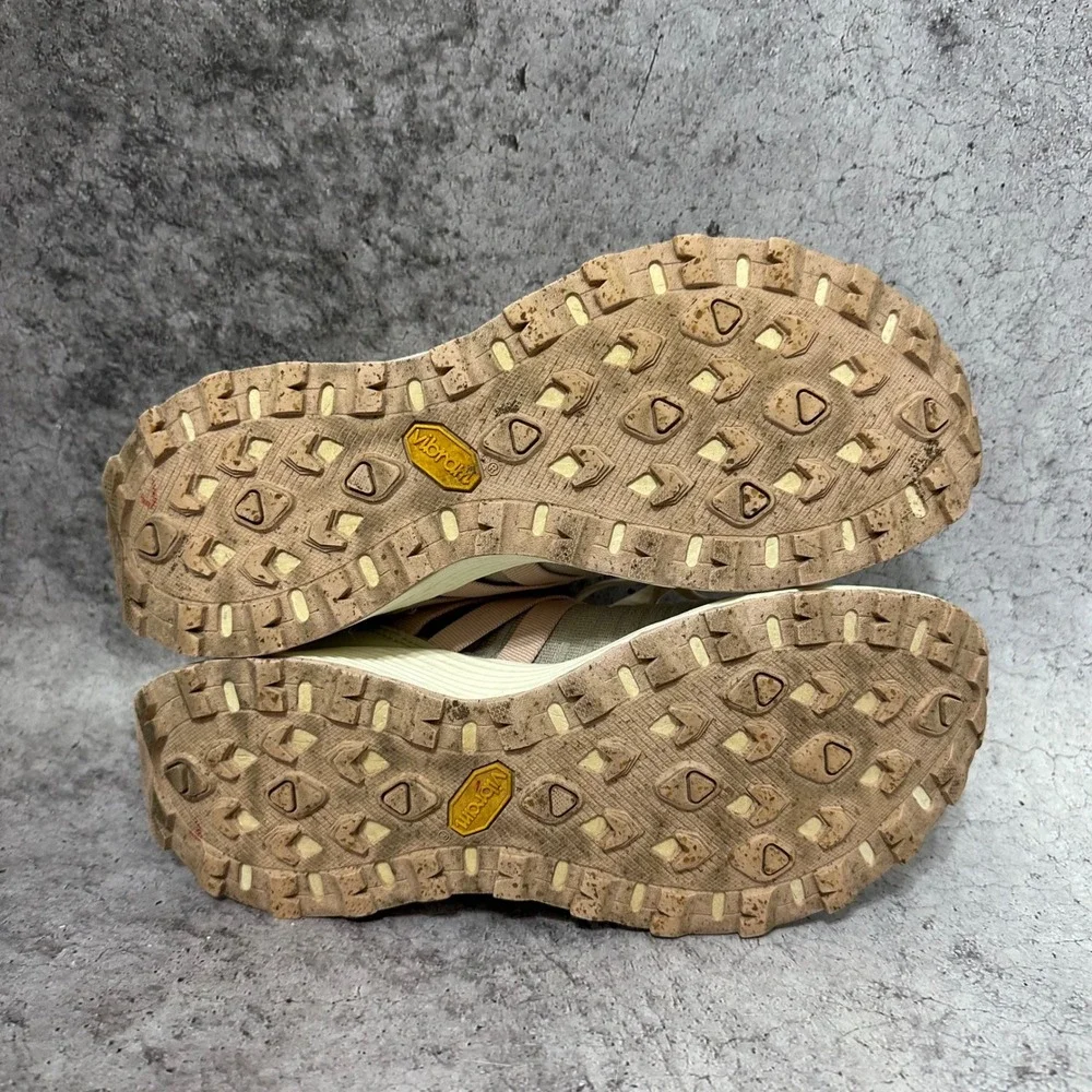 Merrell Embark Lace Sneakers Womens Size 9 Tan Rose Vibram FloatPro J067282